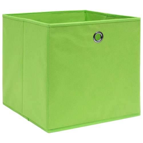 Kutije za pohranu 10 kom zelene 32 x 32 x 32 cm od tkanine Cijena