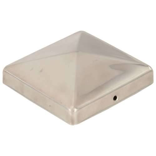 Piramidalni poklopci za stupove ograde 6 kom čelični 101x101 mm - 101 x 101 cm 6 Nehrđajući čelik Cijena
