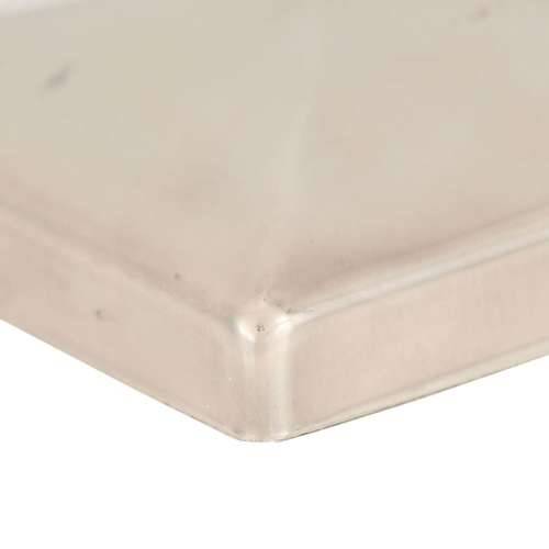 Piramidalni poklopci za stupove ograde 6 kom čelični 101x101 mm - 101 x 101 cm 6 Nehrđajući čelik Cijena