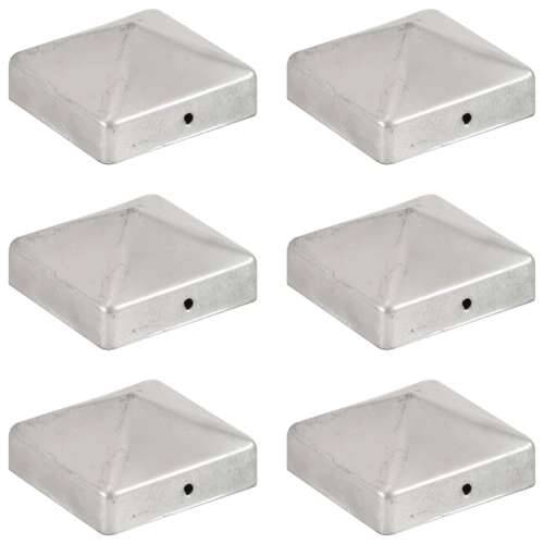 Piramidalni poklopci za stupove ograde 6 kom metalni 71 x 71 mm - 71 x 71 mm 6 Metal Cijena