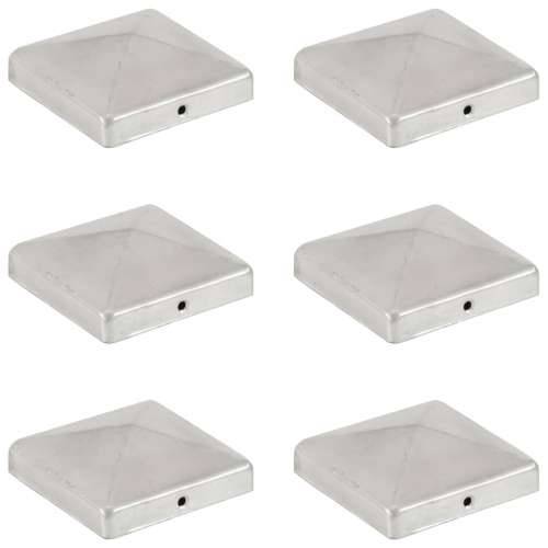 Piramidalni poklopci za stupove ograde 6 kom metalni 101x101 mm - 101 x 101 mm 6 Metal Cijena