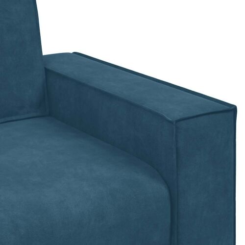 Dvosjed Plavi 180x78x84 cm Baršun - Plava 1 180 cm Plava Cijena
