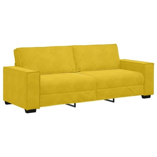 Trosjed Žuti 220x78x84 cm Baršun - Žuta 1 220 cm Žuta Cijena