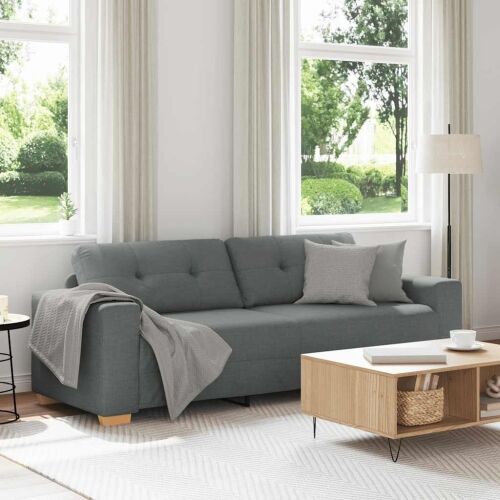 Trosjed, tamno siva, 220x78x80 cm, tkanina - Tamno siva 1 220 cm Tamno siva Cijena