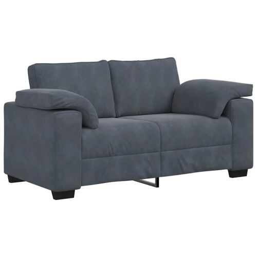 Dvosjed tamno sivi 160x77x82 cm baršun - Tamno siva 1 160 cm Tamno siva Cijena