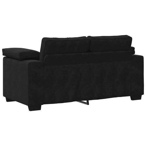 Dvosjed Crni 160x77x82 cm Baršun - Crna 1 160 cm Crna Cijena