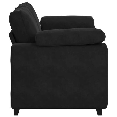 Dvosjed Crni 160x77x82 cm Baršun - Crna 1 160 cm Crna Cijena