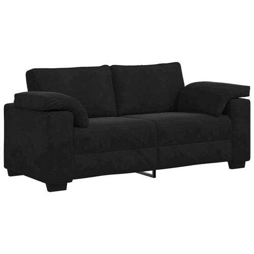 Dvosjed Crni 180x77x82 cm Baršun - Crna 1 180 cm Crna Cijena