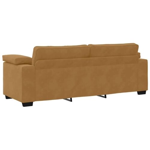 Trosjed Smeđi 220x77x82 cm Baršun - Smeđa 1 220 cm Smeđa Cijena