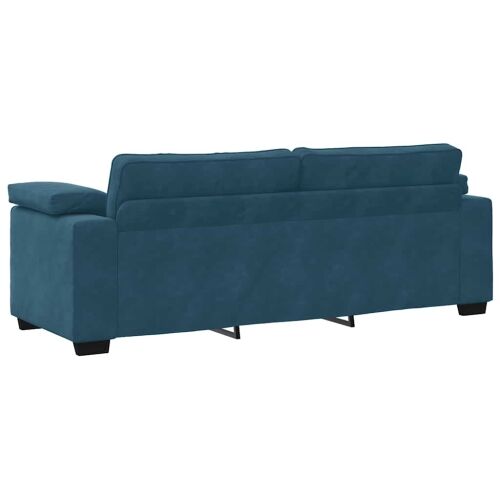 Trosjed Plavi 220x77x82 cm Baršun - Plava 1 220 cm Cijena
