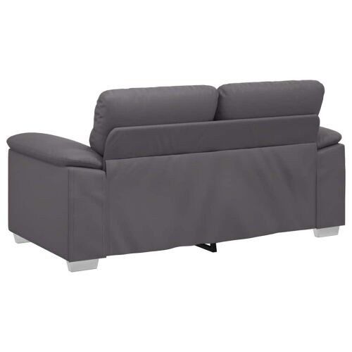 Dvosjed Sofa Siva 160x81x84 cm Imitacija kože - Siva 1 160 cm Siva Cijena