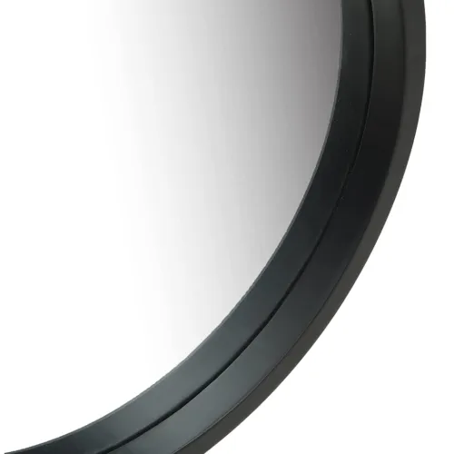Zidno ogledalo s trakom 40 cm crno - Crna Ø 40 cm Cijena