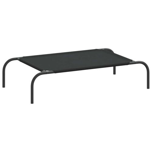 Povišeni krevet za pse crni 90x50x20 cm Oxford tkanina i čelik - Crna 90 x 50 cm oxford fabric Crna Cijena