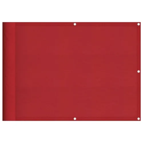 Balkonska pregrada crvena 75x800 cm 100% poliester Oxford - Crvena 75 x 800 cm Cijena