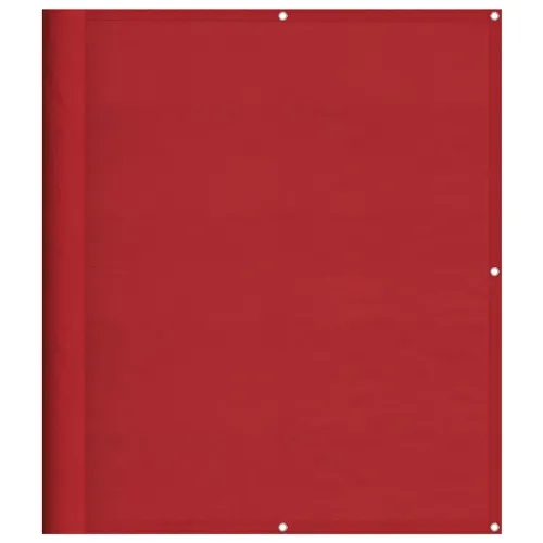 Balkonska pregrada crvena 120x1000 cm 100% poliester Oxford - Crvena 120 x 1000 cm Cijena