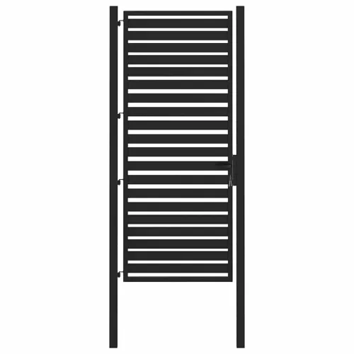 Dvorišna vrata - Vrtna vrata s mogućnošću zaključavanja crna 100x200 cm aluminijska - 100 x 200 cm Cijena