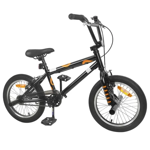 BMX Bicikl 16 Inča za 5-8 godina Crna - Crna 16 inča Cijena