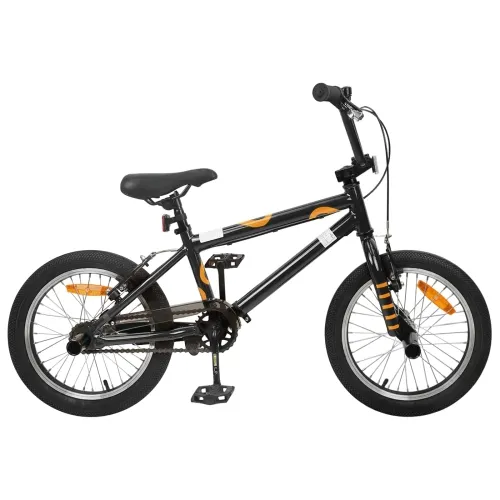 BMX Bicikl 16 Inča za 5-8 godina Crna - Crna 16 inča Cijena