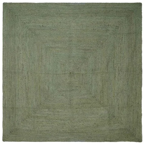 Tepih za područje Maslinastozelena 240 x 240 cm Juta - 240 x 240 cm Maslinastozelena Cijena