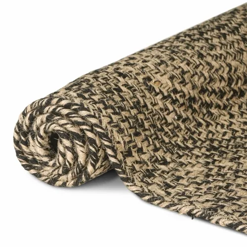 Tepih za područje Prirodna i crna 80 x 200 cm Juta - Prirodna i crna 80 x 200 cm Cijena