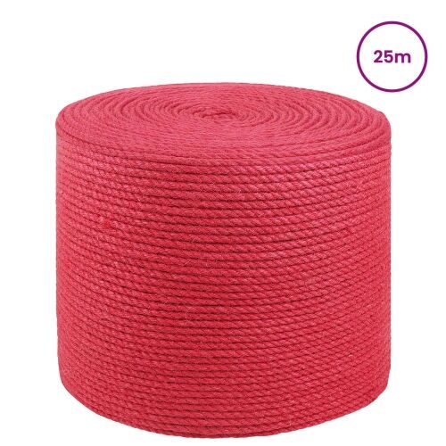 Uže od jute 8 mm Crvena 100% Juta Tossa - 8 mm 25 m Crvena Cijena
