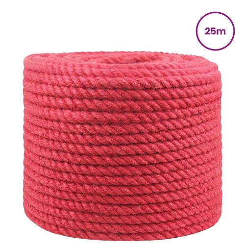Uže od jute 14 mm Crvena 100% Juta Tossa - 14 mm 25 m Crvena Cijena