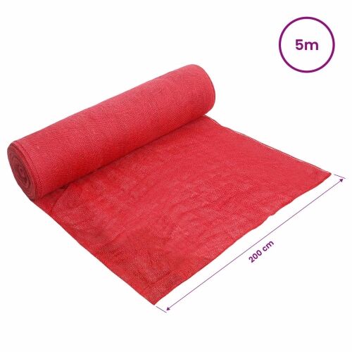 Jutena rola 200 x 500 cm Crvena - 2 x 5 m Crvena 180 gsm Cijena