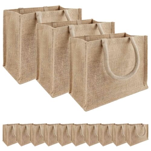 Torbe od jute 50 Prirodna 26 x 22 x 14 cm 100% Jut - Prirodna 26 x 22 x 14 cm 50 Cijena