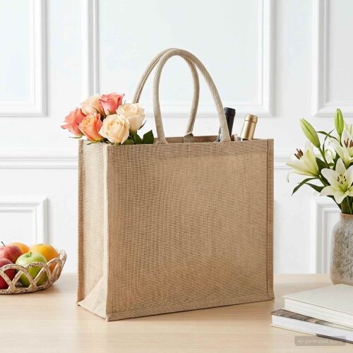 Torbe od jute 5 Prirodna 42 x 33 x 19 cm 100% Jut - Prirodna 42 x 33 x 19 cm 5 Cijena