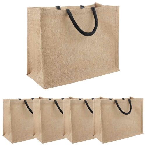 Torbe od jute 5 Prirodna i crna 42 x 33 x 19 cm 100% Jut - Prirodna i crna 42 x 33 x 19 cm 5 Cijena