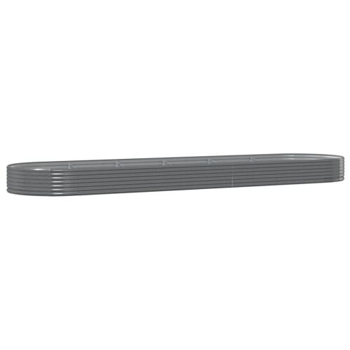 Povišena gredica - Vrtna gredica od pocinčanog čelika 523x140x36 cm sivi - Siva 523 x 140 x 36 cm 1 Siva Cijena