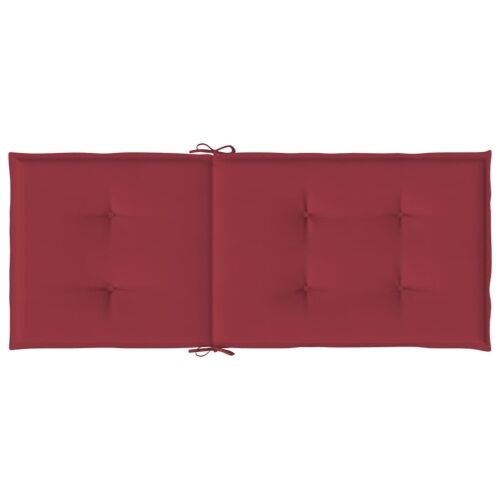 Sklopive stolice s jastucima, 8 kom., masivno tikovino - boja crnog vina 120 x 50 x 3 cm 8 Boja crnog vina Cijena