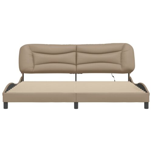Okvir kreveta s LED-om bez madraca Hvar boja cappuccina 200 x 200 cm - Boja cappuccina 200 x 200 cm Boja cappuccina 200 x 200 cm Cijena
