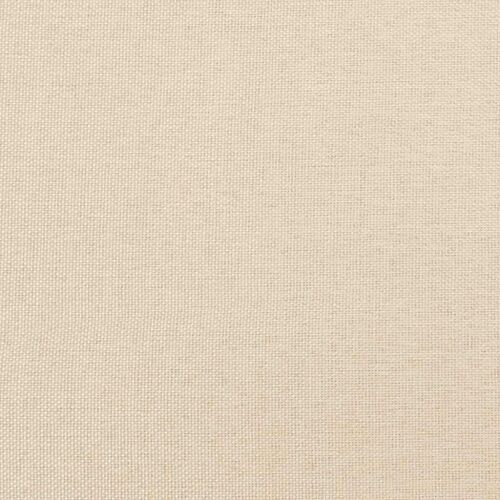 Boxspring - Krevet s oprugama i madracem LED krem 120 x 190 cm od tkanine - Krema 120 x 190 cm gumbi Krema Cijena