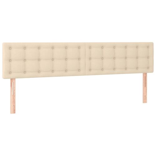 Krevet box spring s madracem krem 120 x 190 cm od tkanine - Krema 120 x 190 cm gumbi Krema Cijena