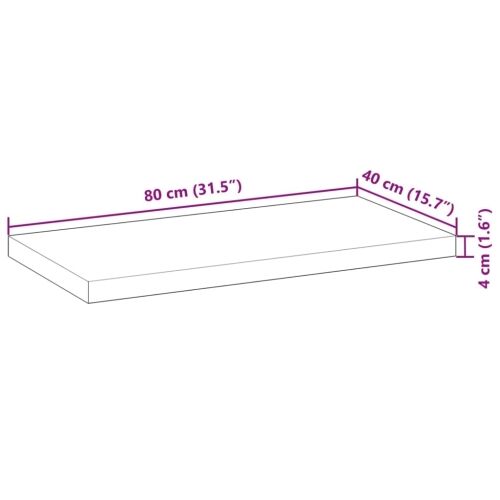 Plutajuće police 2 kom 80x40x4 cm Masivno drvo akacije s uljnim premazom - Uljni premaz 80 x 40 x 4 cm 2 1 Cijena