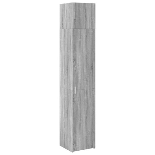 Uski ormarić za pohranu siva boja hrasta 40x42,5x225 cm drveni - Sivi hrast sonoma 40 x 42.5 x 225 cm 1 6 polica Cijena