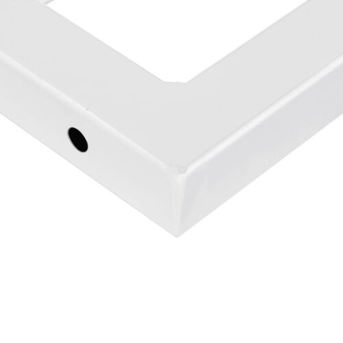Zidna polica za Lavabo - Umivaonik od čelika i masivne hrastovine - tamno smeđe i bijele boje 50 x 50 x 2.5 cm 1 Pravokutno Cijena