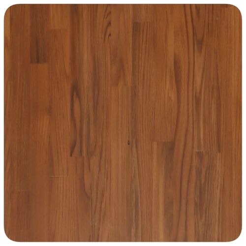 Zidna polica za Lavabo - Umivaonik od čelika i masivne hrastovine - tamno smeđe i bijele boje 50 x 50 x 2.5 cm 1 Pravokutno Cijena