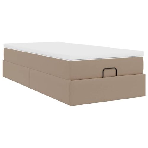 Okvir kreveta s madracem cappuccina 80x200 cm umjetna koža - cappucino 80 x 200 cm Cappucino 80 x 200 cm Cijena