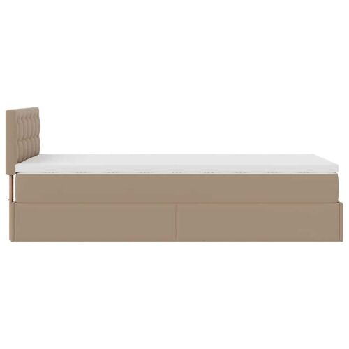 otoman krevet s madracem cappuccina 80x200cm umjetna koža - cappucino 80 x 200 cm Cappucino 80 x 200 cm Cijena
