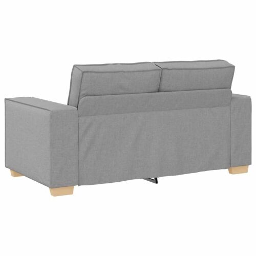 Sofa 3 kom. Oblačnosiva Platnasta tkanina - Siva tkanina oblak Cijena
