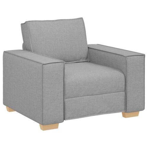 Sofa 3 kom. Oblačnosiva Platnasta tkanina - Siva tkanina oblak Cijena