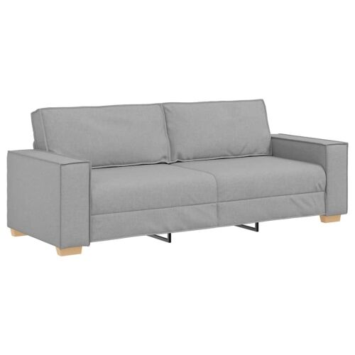 Sofa 3 kom. Oblačnosiva Platnasta tkanina - Siva tkanina oblak Cijena