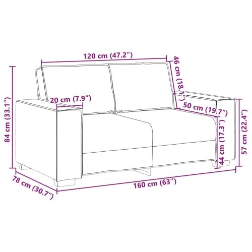 Sofa 3 kom. Oblačnosiva Platnasta tkanina - Siva tkanina oblak Cijena