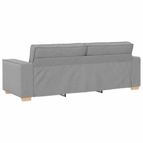 Sofa 3 kom. Oblačnosiva Platnasta tkanina - Siva tkanina oblak Cijena