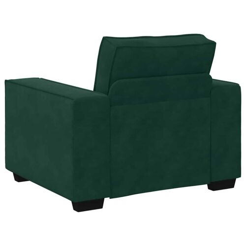 3-dijelni set sofa s jastucima tamnozeleni baršun - Tamnozelena 1 Tamnozelena Cijena