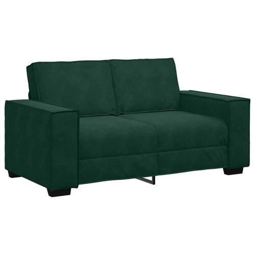 3-dijelni set sofa s jastucima tamnozeleni baršun - Tamnozelena 1 Tamnozelena Cijena