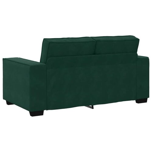 3-dijelni set sofa s jastucima tamnozeleni baršun - Tamnozelena 1 Tamnozelena Cijena