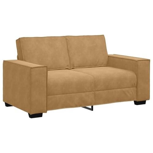 3-dijelni set sofa s jastucima, smeđi baršun - Smeđa 1 Smeđa Cijena